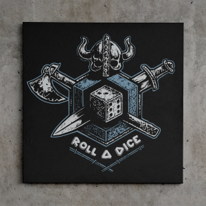 Canvas 30x30 Dice World