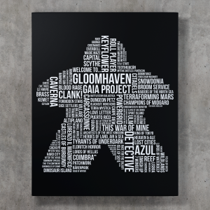 Canvas 30x40 Board Game Titles  